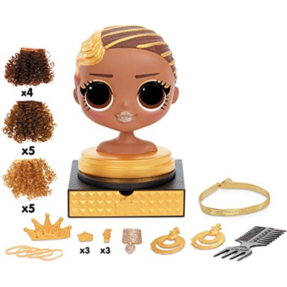 L.O.L. Surprise O.M.G. Styling Head Royal Bee with Stick-On Hair - BOX D… - Picture 3 of 6